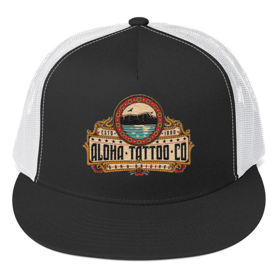 Classic Aloha Tattoo Snap Back Trucker Hat