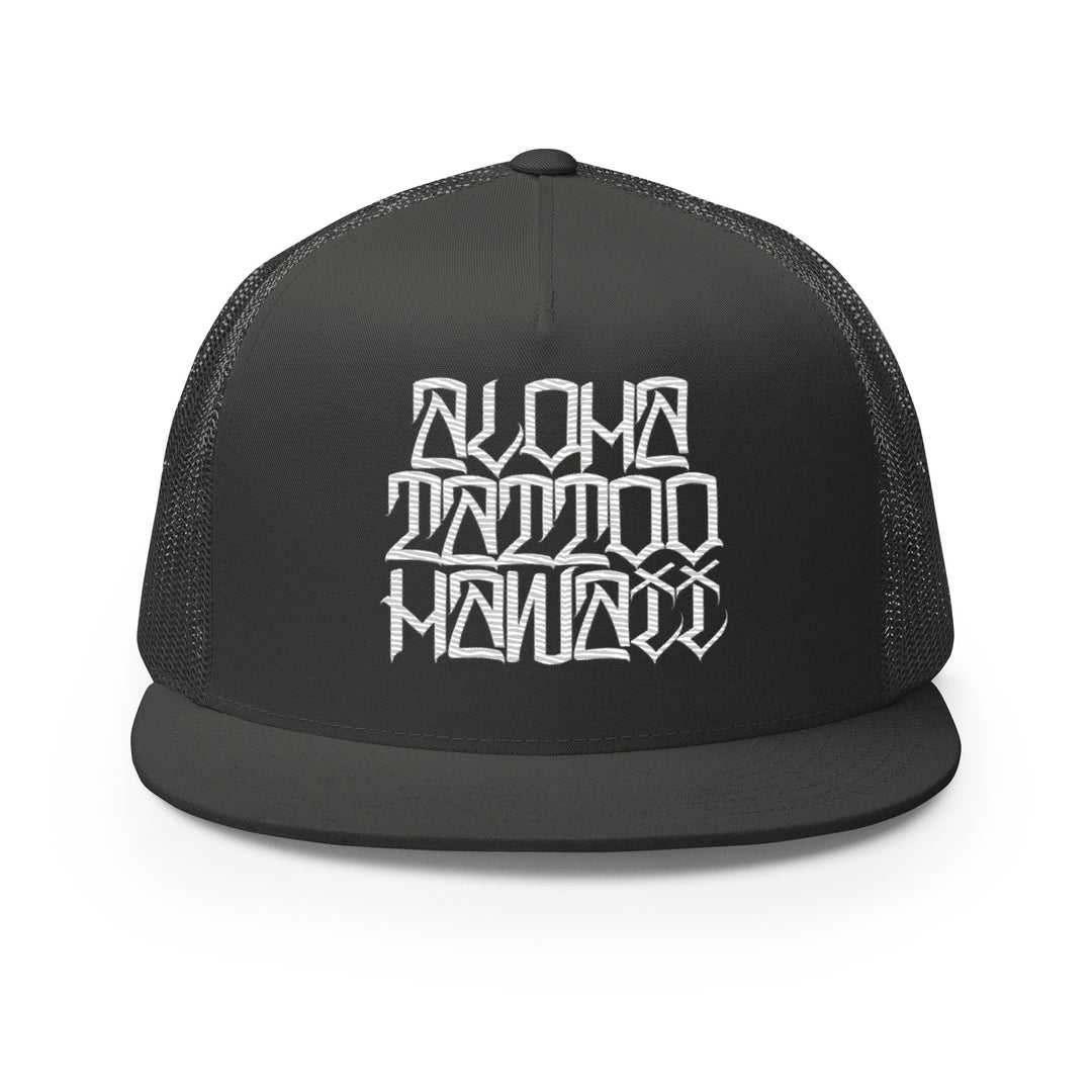 ALOHA TATTOO HAWAII HAND STYLE SNAP BACK TRUCKER HAT