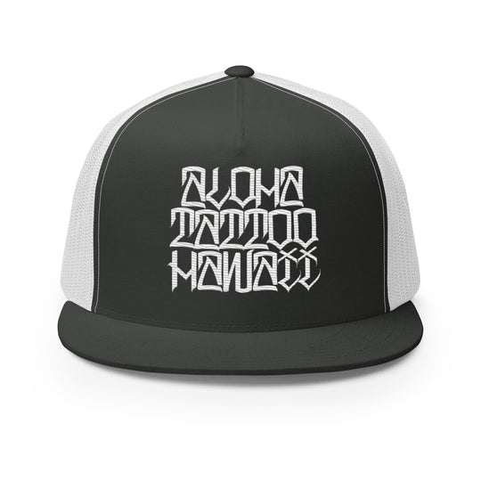 ALOHA TATTOO HAWAII HAND STYLE SNAP BACK TRUCKER HAT