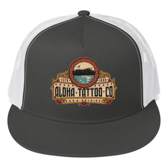 Classic Aloha Tattoo Snap Back Trucker Hat