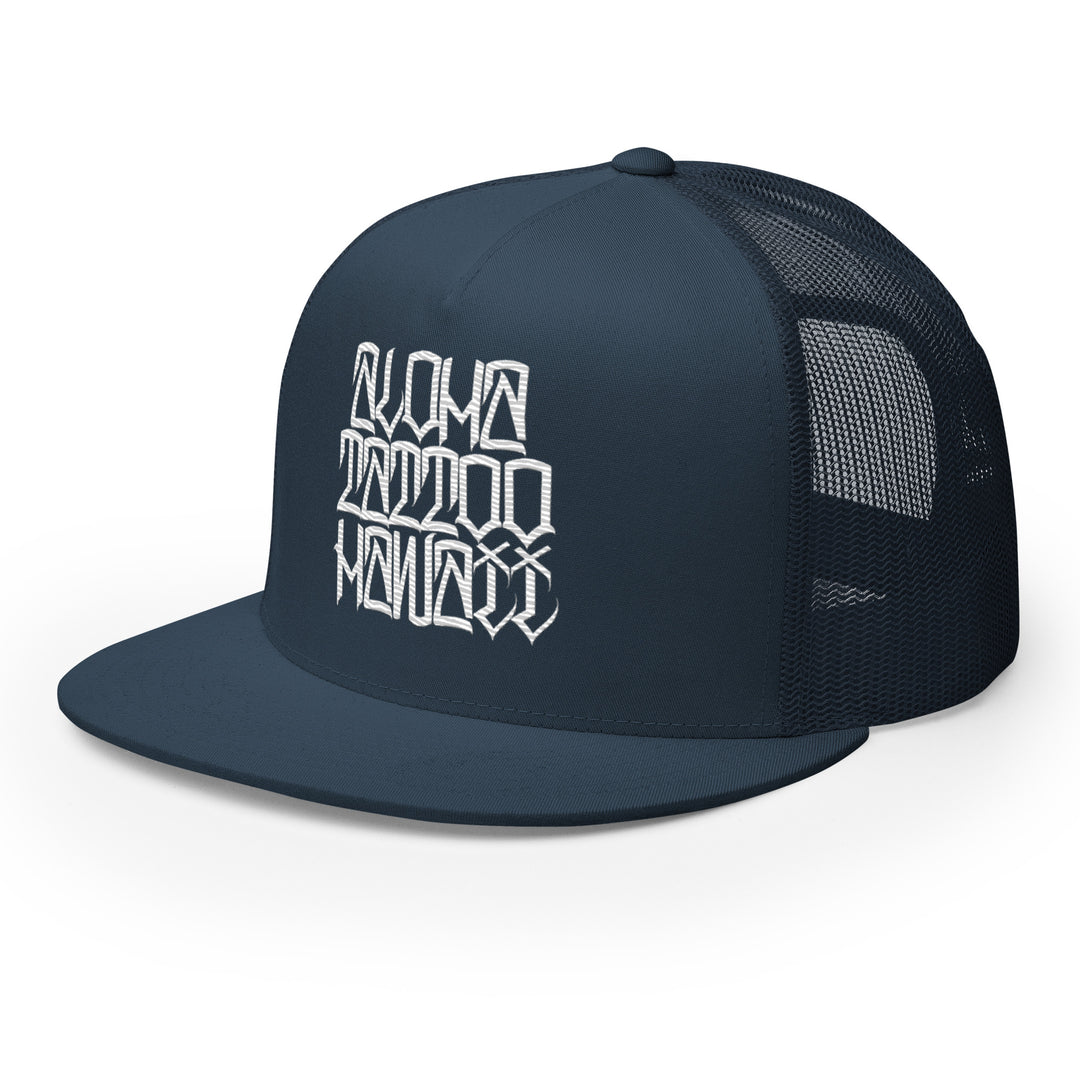 ALOHA TATTOO HAWAII HAND STYLE SNAP BACK TRUCKER HAT