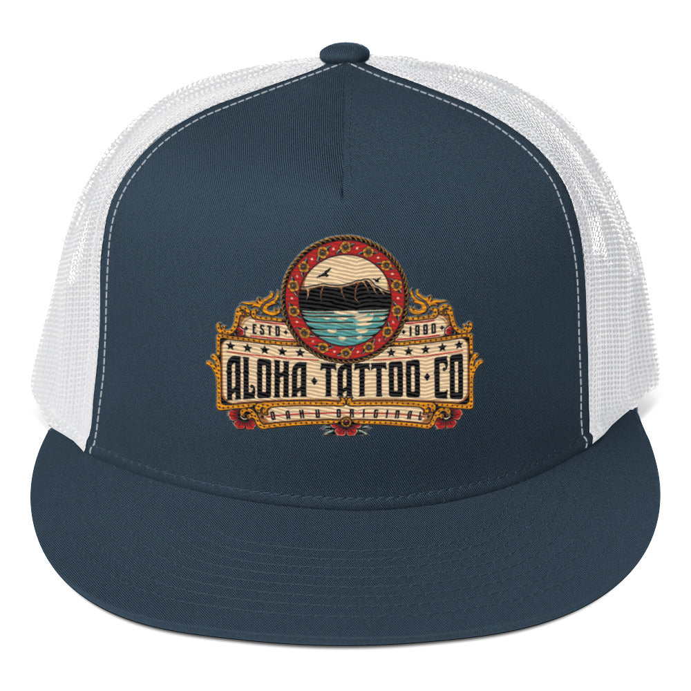 Classic Aloha Tattoo Snap Back Trucker Hat