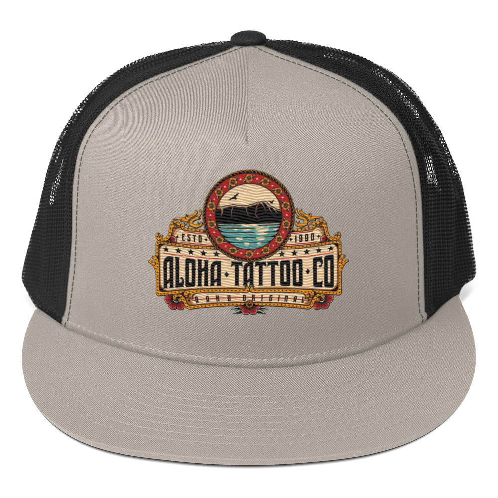 Classic Aloha Tattoo Snap Back Trucker Hat