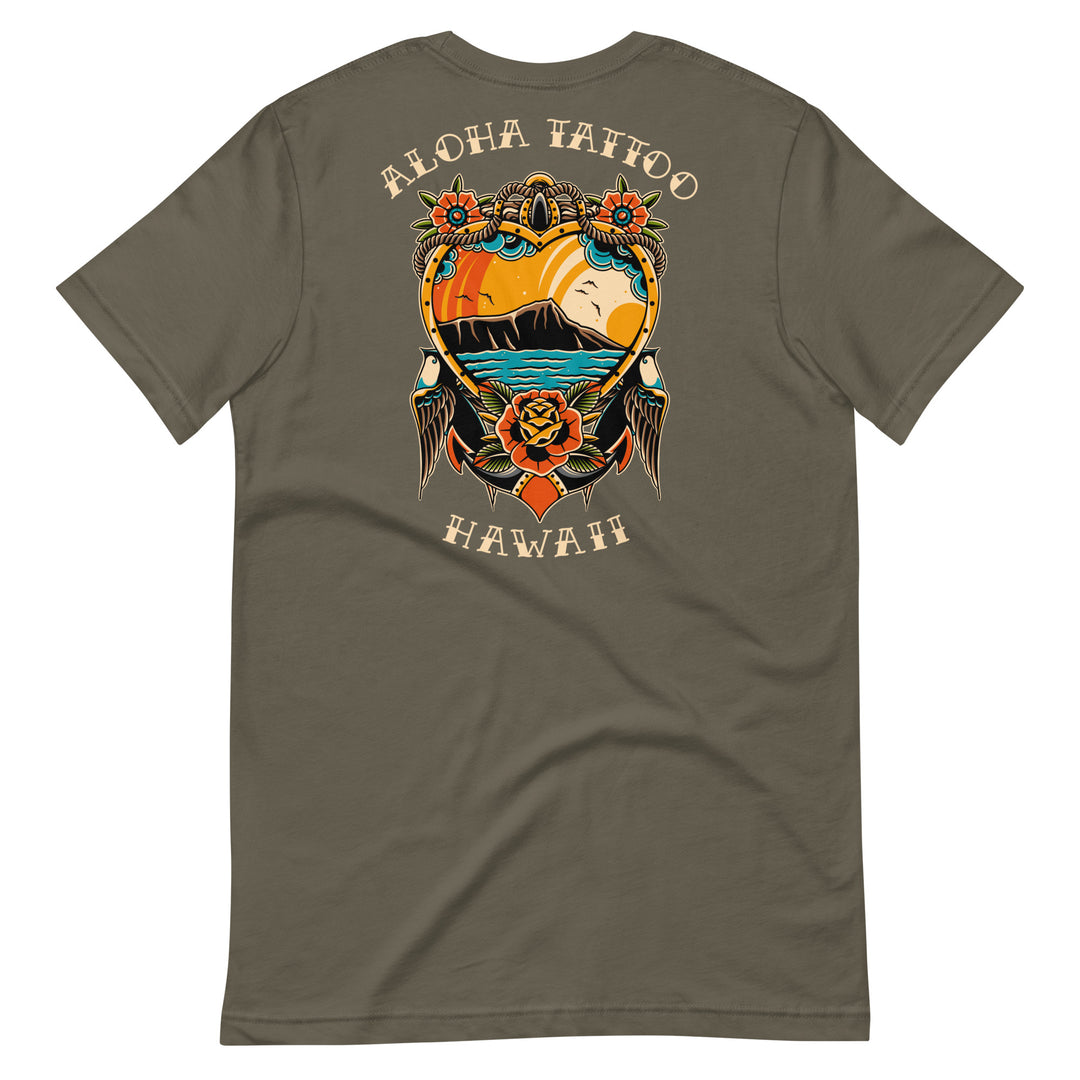 Aloha Tattoo Diamond Head Sunset T-Shirt