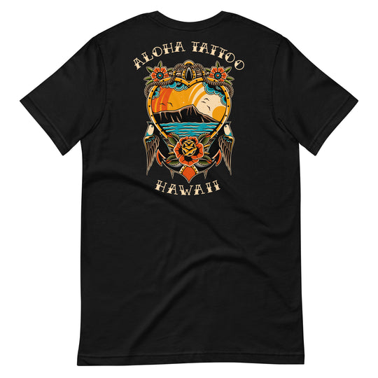 Aloha Tattoo Diamond Head Sunset T-Shirt