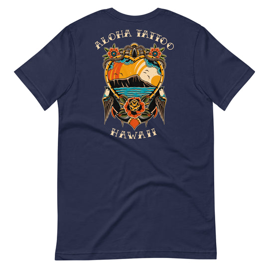 Aloha Tattoo Diamond Head Sunset T-Shirt